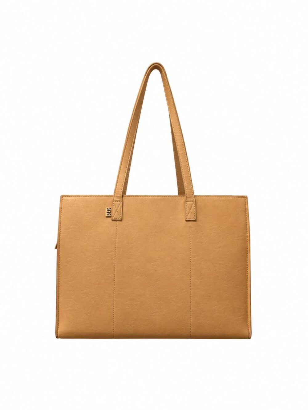 BÉIS BEIS Work Tote Tan Beige Laptop Shoulder Bag Travel Carryall